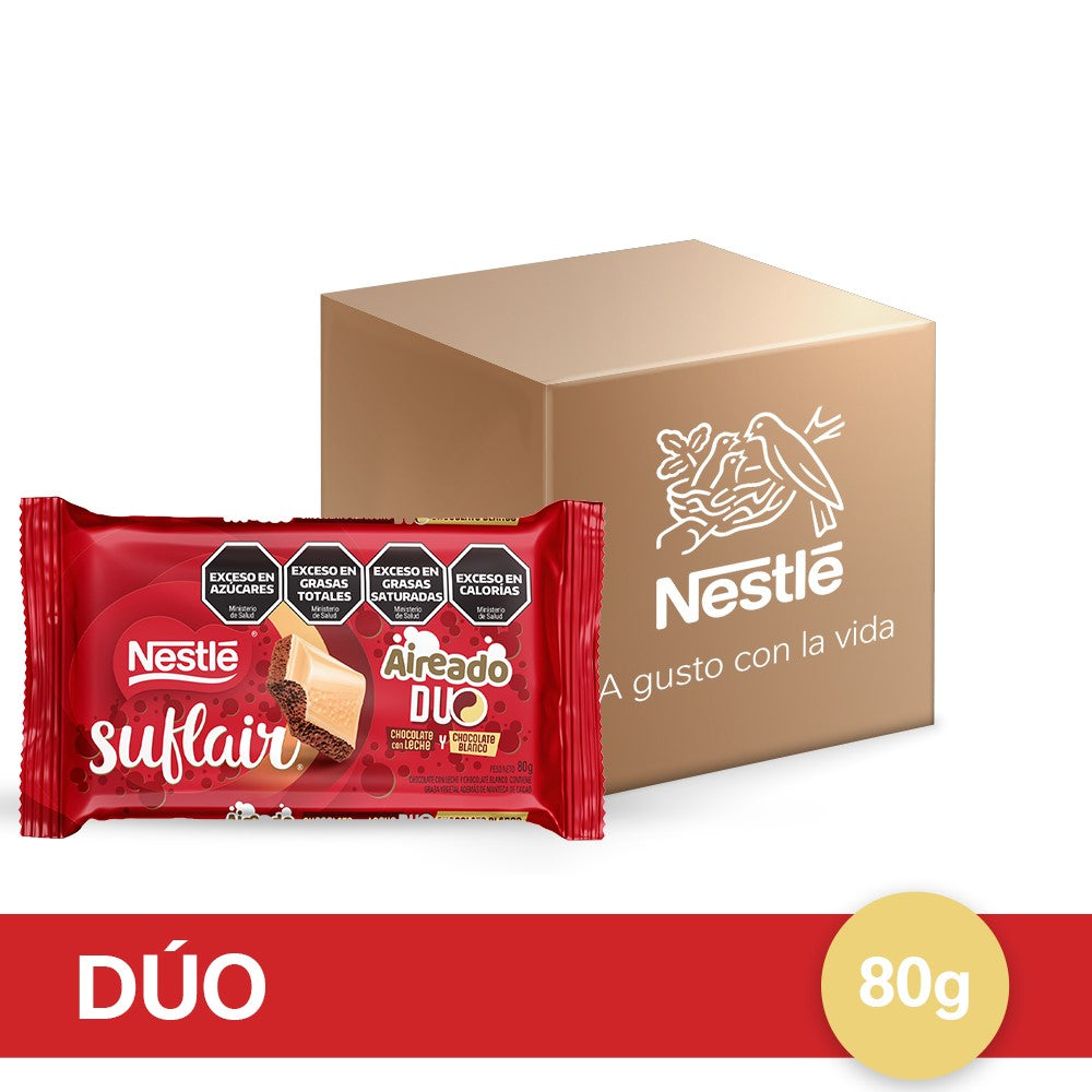 Chocolate Aireado Suflair® Duo - 16 unidades x 80gr
