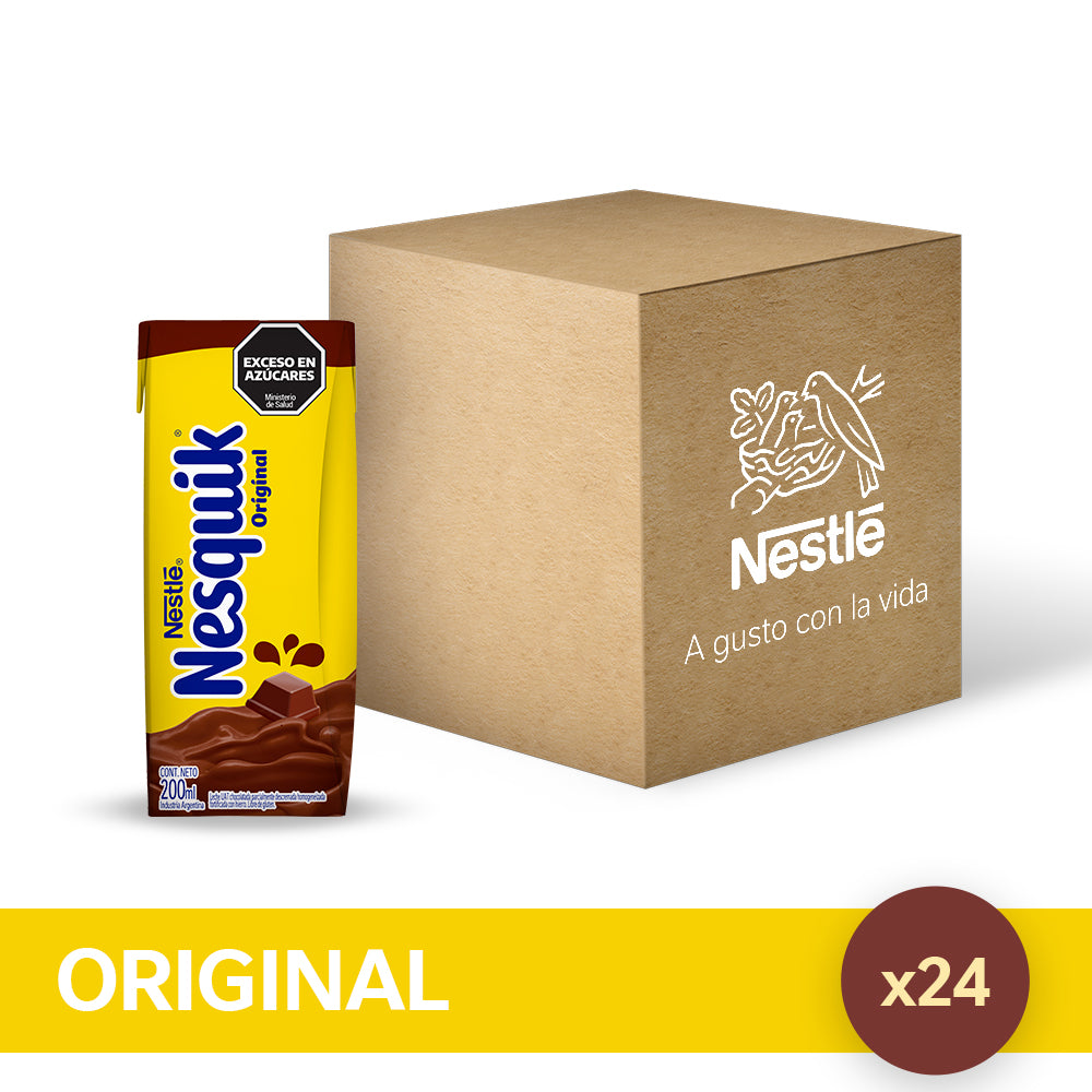 ¡Pack x24! Nesquik® Original Chocolatada Listo para Tomar - 24 unidades x 200ml.