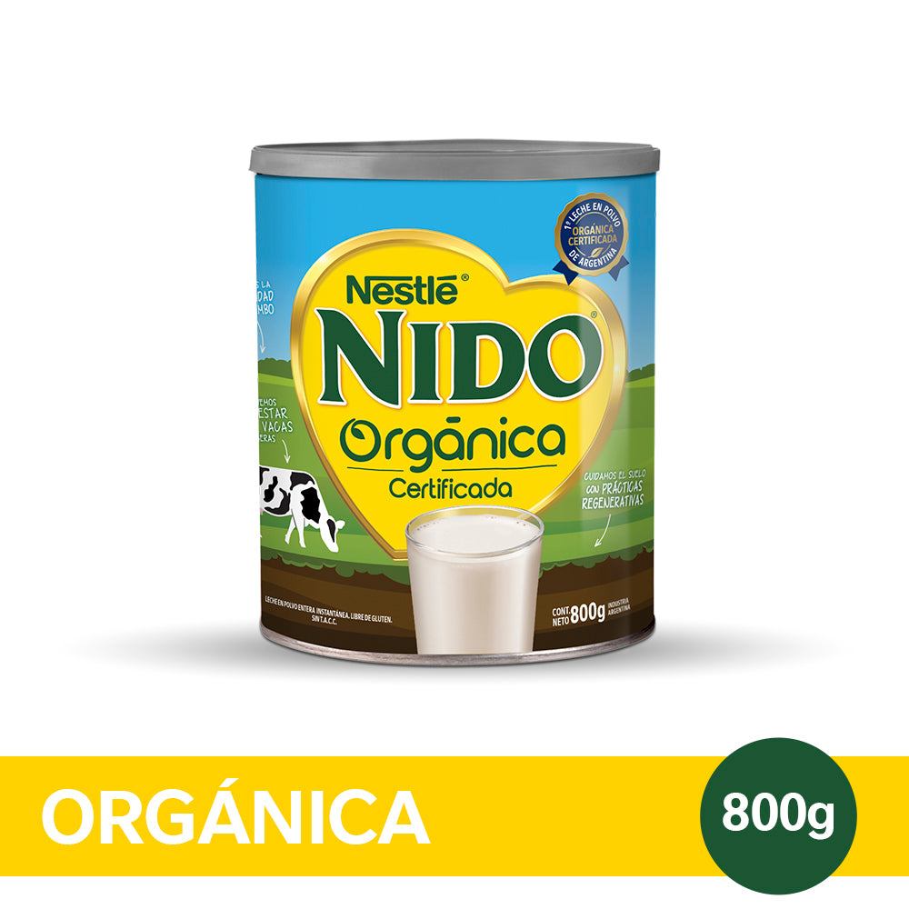 NIDO® Orgánica Leche en Polvo - Lata x 800gr