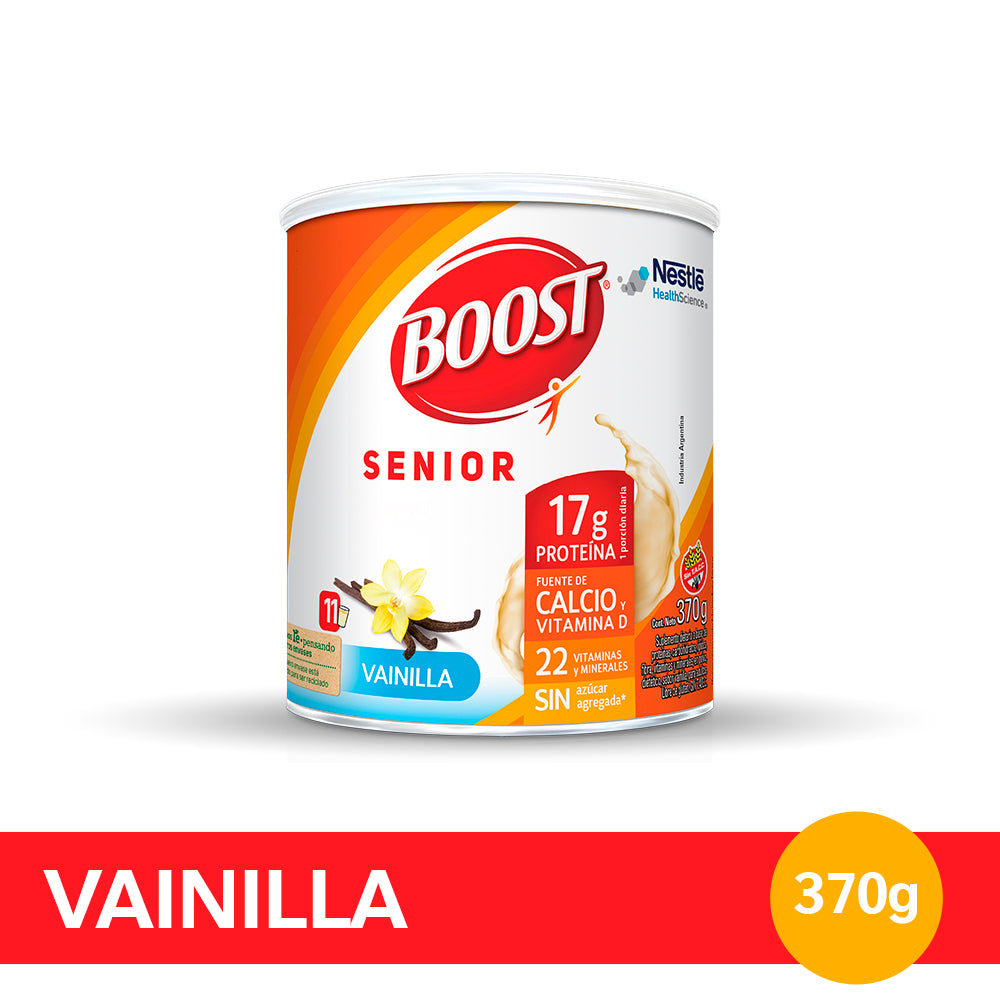 Suplemento nutricional BOOST SENIOR Vainilla - Lata x 370g