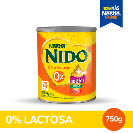 NIDO® Realidad Aumentada Leche Infantil con 0% Lactosa - Lata x 750gr