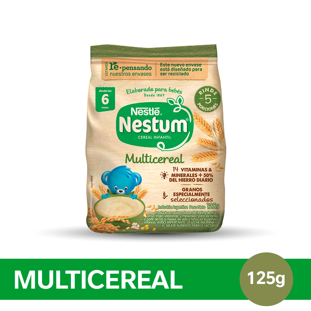 NESTUM® Cereal Infantil Sabor Multicereal - Flowpack x 125gr