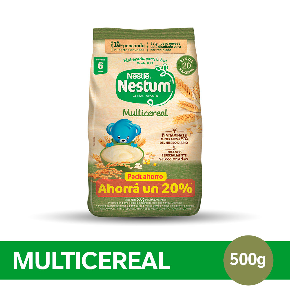 NESTUM® Cereal Infantil Sabor Multicereal - Globalpack x 500gr