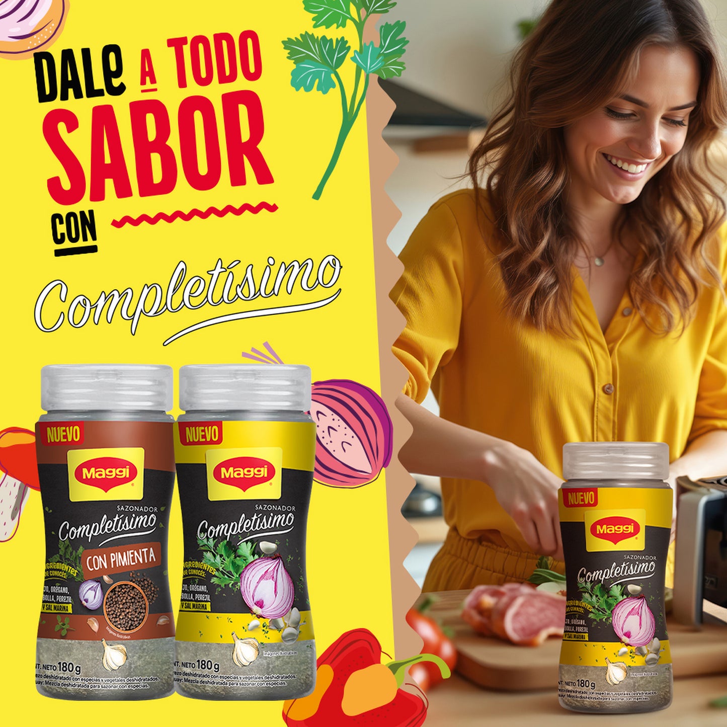 Sazonador Maggi Completisimo con Pimienta 180gr