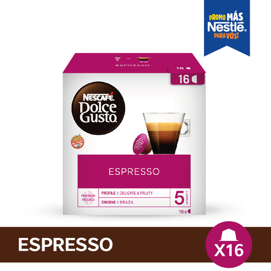 Cápsulas de Café NESCAFÉ® Dolce Gusto® Espresso - x 16 Cápsulas