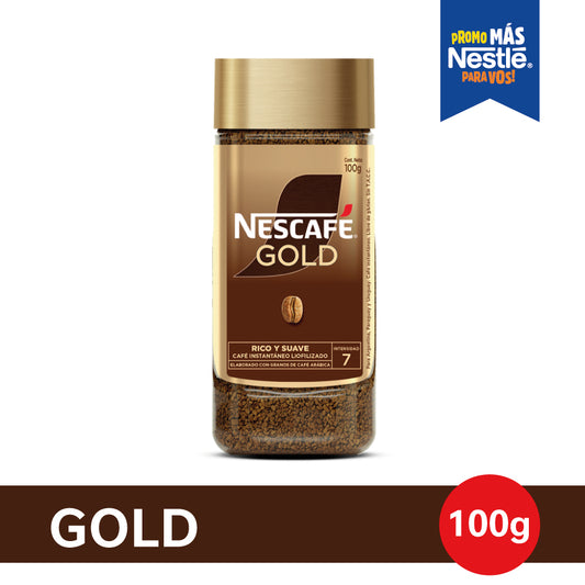 Café Instantáneo NESCAFÉ® Gold - Frasco x100gr