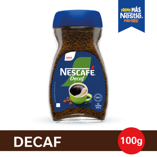 Café Instantáneo Descafeinado NESCAFÉ® - Frasco x 100gr