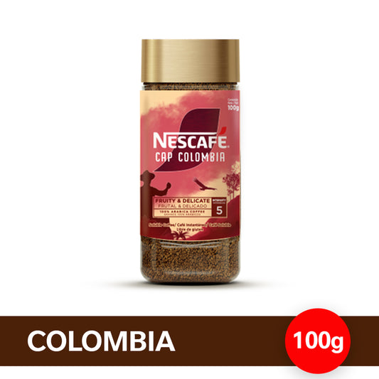 Café Instantáneo NESCAFÉ® Gold Orígenes Colombia - Frasco x100gr