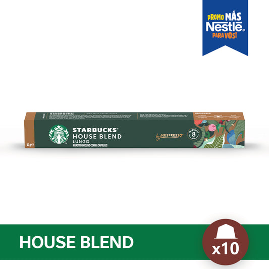 Cápsulas de Café STARBUCKS® Nespresso® House Blend x 10 Cápsulas