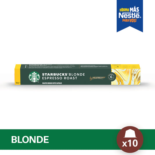 Cápsulas de Café STARBUCKS®  Nespresso® Blonde Espresso x 10 Cápsulas