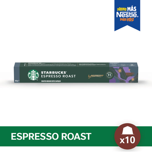 Cápsulas de Café STARBUCKS® Nespresso® Espresso Roast x 10 Cápsulas