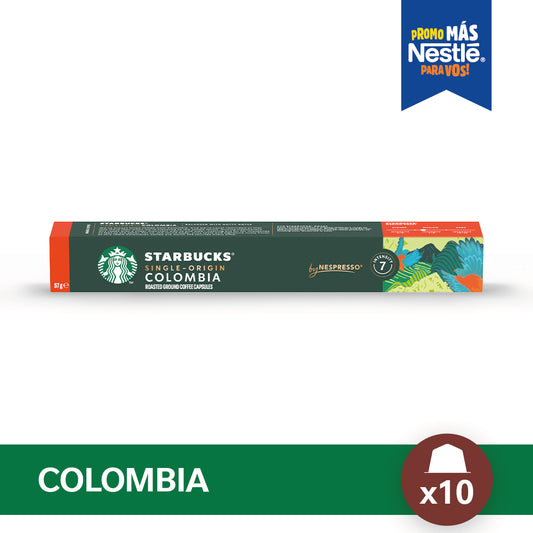 Cápsulas de Café STARBUCKS®  Nespresso® Colombia x 10 Cápsulas