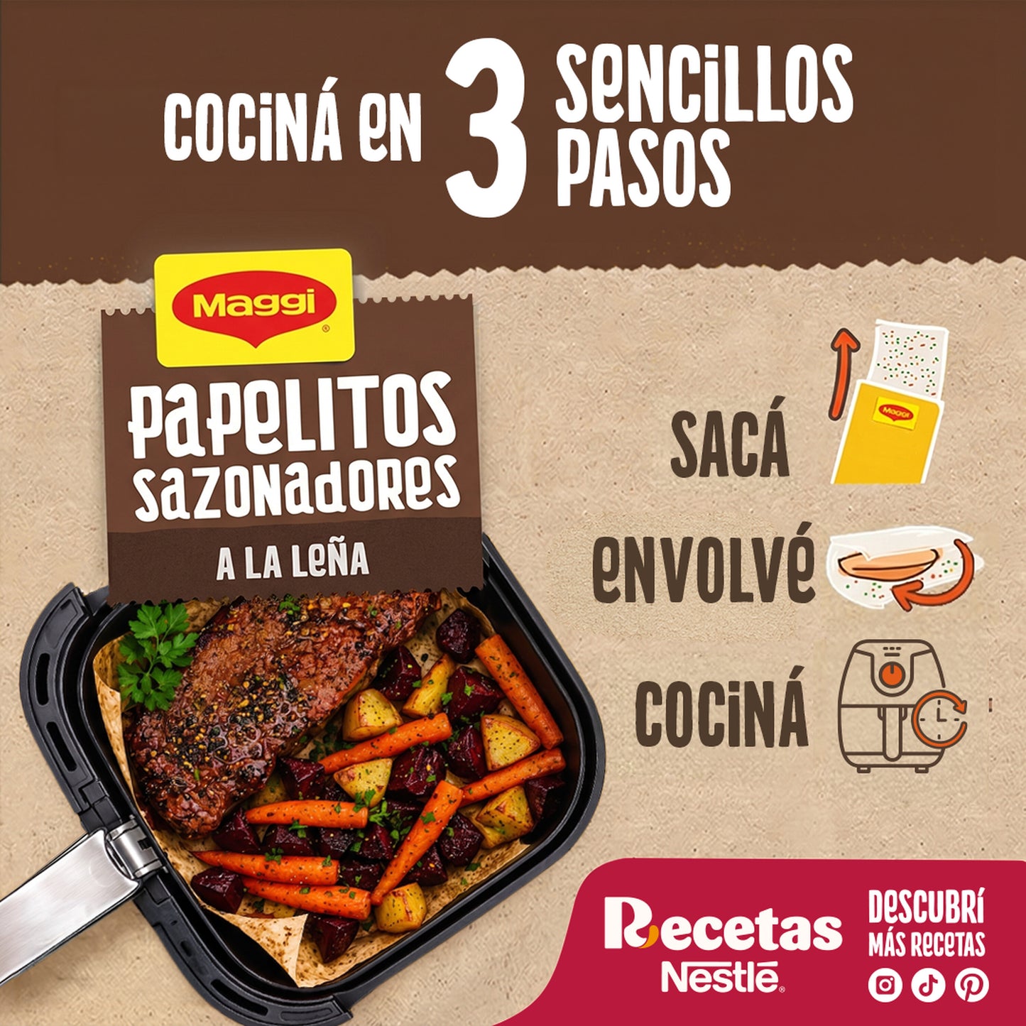 MAGGI® Papelitos Sazonadores a La Leña 23,4gr