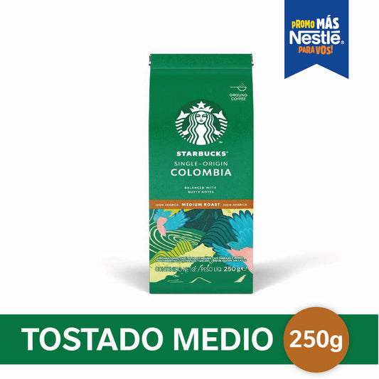 Café Tostado y Molido STARBUCKS® Colombia - Softpack x250gr