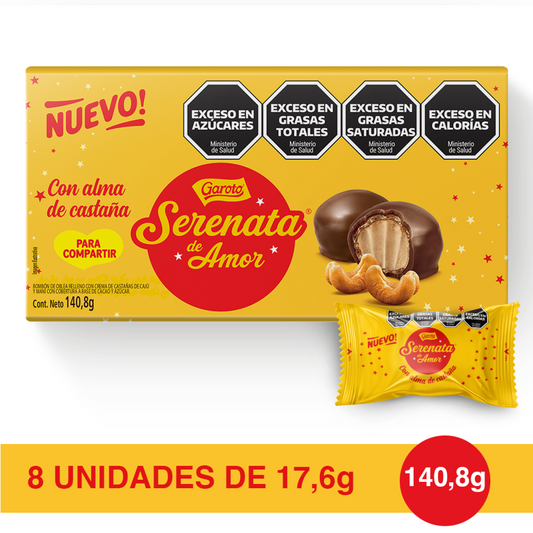 Bombones Serenata de Amor con Relleno Castaña de Cajú x 140,8grs