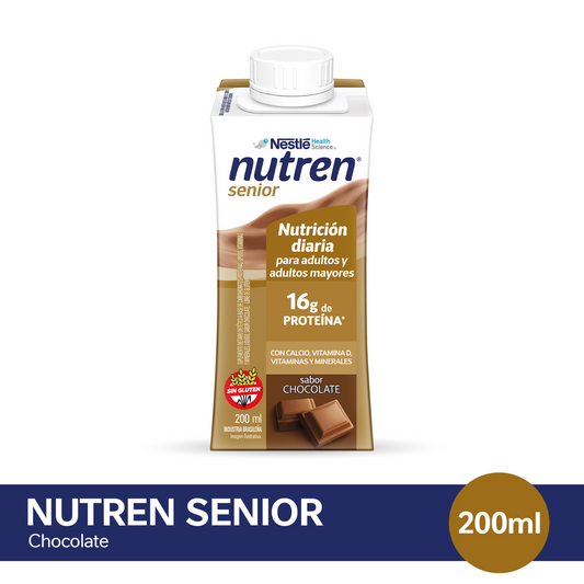 Suplemento nutricional Nutren® Senior RTD Chocolate - Botellita x 200 ml