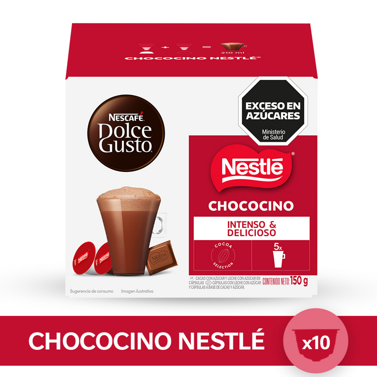 Cápsulas de café NESCAFÉ Dolce Gusto Chococino Nestlé x 10 cápsulas