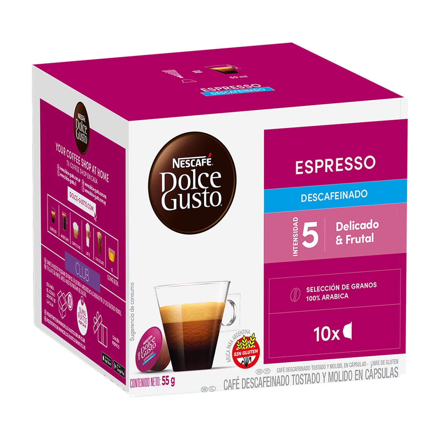 Cápsulas de Café NESCAFÉ® Dolce Gusto® Espresso Descafeinado - x 10 Cápsulas