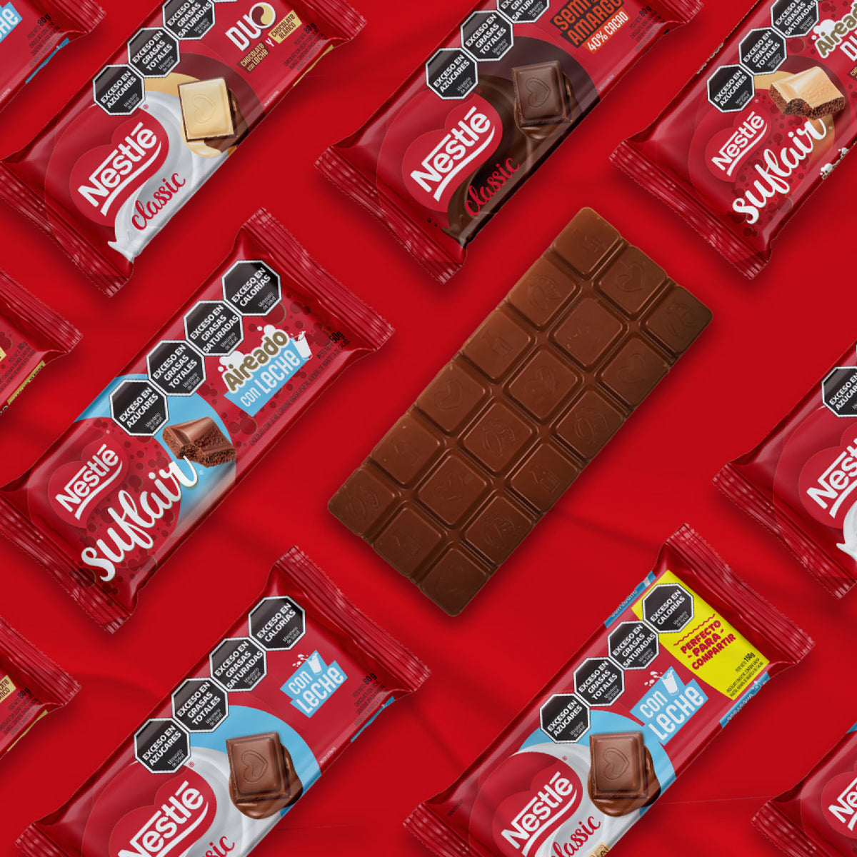 Chocolate Aireado Suflair® Duo - 16 unidades x 80gr