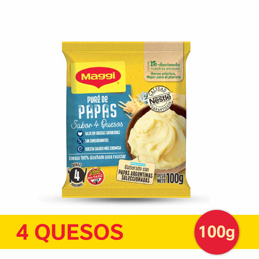 Puré de Papas MAGGI® sabor 4 Quesos - Flowpack x 100gr