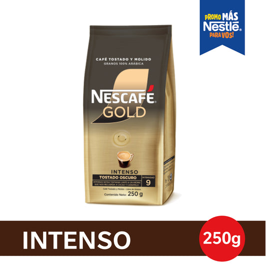 Café Tostado y Molido NESCAFÉ® Gold Intenso - Softpack x 250gr