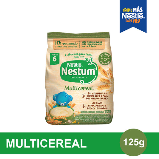 NESTUM® Cereal Infantil Sabor Multicereal - Flowpack x 125gr