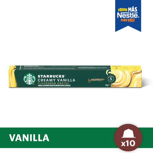 Cápsulas de Café STARBUCKS®  Nespresso® Creamy Vainilla x 10 Cápsulas