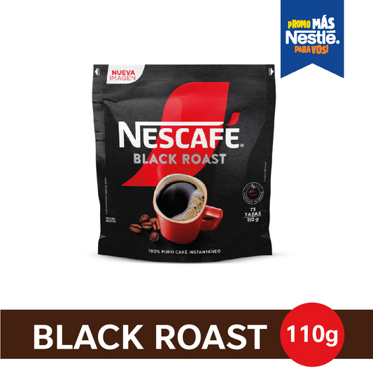 Café Instantáneo NESCAFÉ® Black Roast - Doypack x 110gr