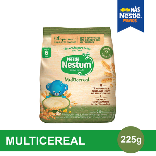 NESTUM® Cereal Infantil Sabor Multicereal - Flowpack x 225gr