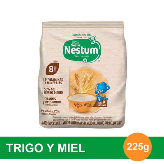 NESTUM® Cereal Infantil Sabor Trigo y Miel - Flowpack x 225gr