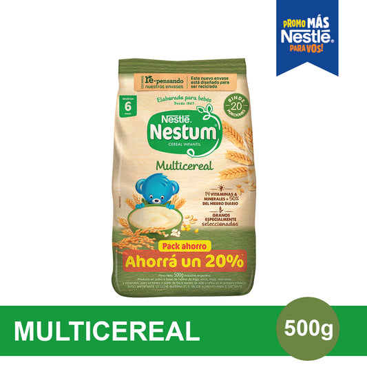 NESTUM® Cereal Infantil Sabor Multicereal - Globalpack x 500gr