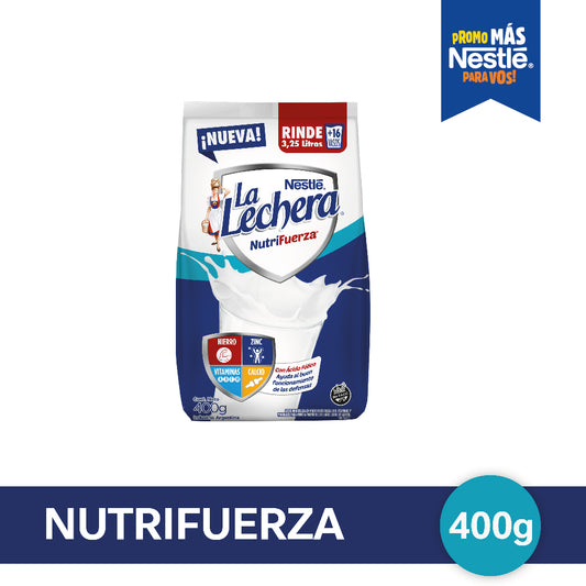 LA LECHERA® Leche en Polvo Fortificada - Softpack x 400gr