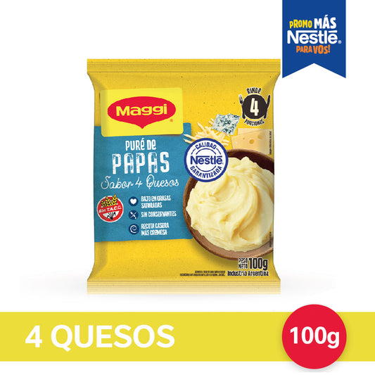 Puré de Papas MAGGI® sabor 4 Quesos - Flowpack x 100gr