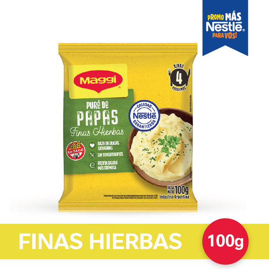 Puré de Papas MAGGI® sabor Finas Hierbas - Flowpack x 100gr