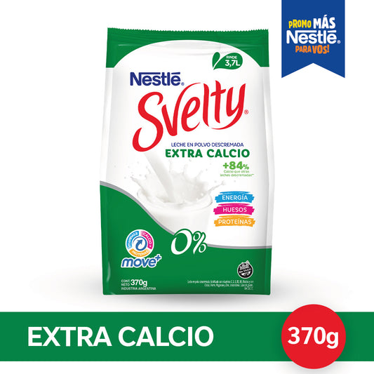 SVELTY® Move+ Extra Calcio Leche en Polvo - Softpack x 370gr