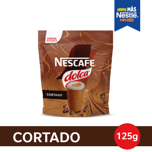 Café Instantáneo NESCAFÉ® Dolca® Mixes Cortado - Doypack x125gr