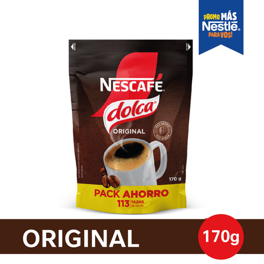 Café Instantáneo NESCAFÉ® Dolca® - Doypack x 170gr