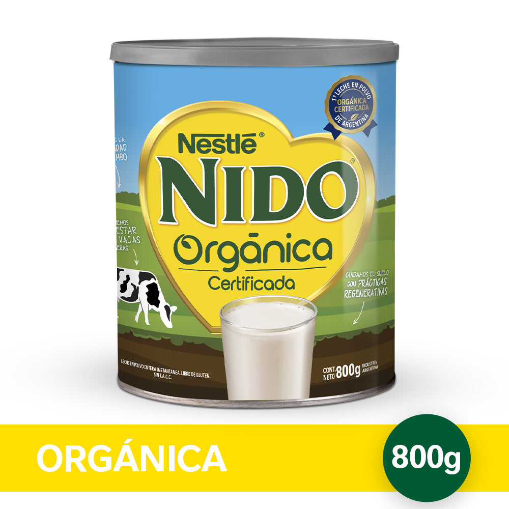 NIDO® Orgánica Leche en Polvo - Lata x 800gr