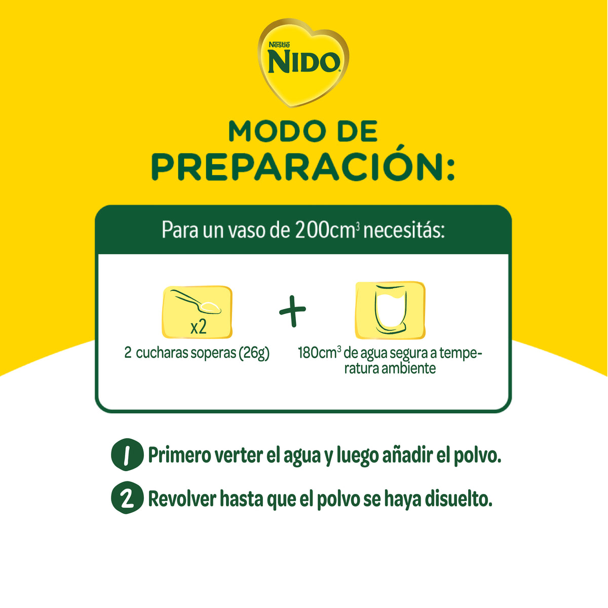 NIDO® Fortigrow Leche Infantil con 0% Lactosa - Lata x 350gr