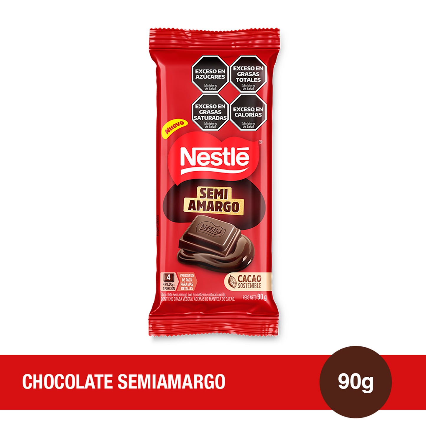 Chocolate Nestlé Semi Amargo x 90grs