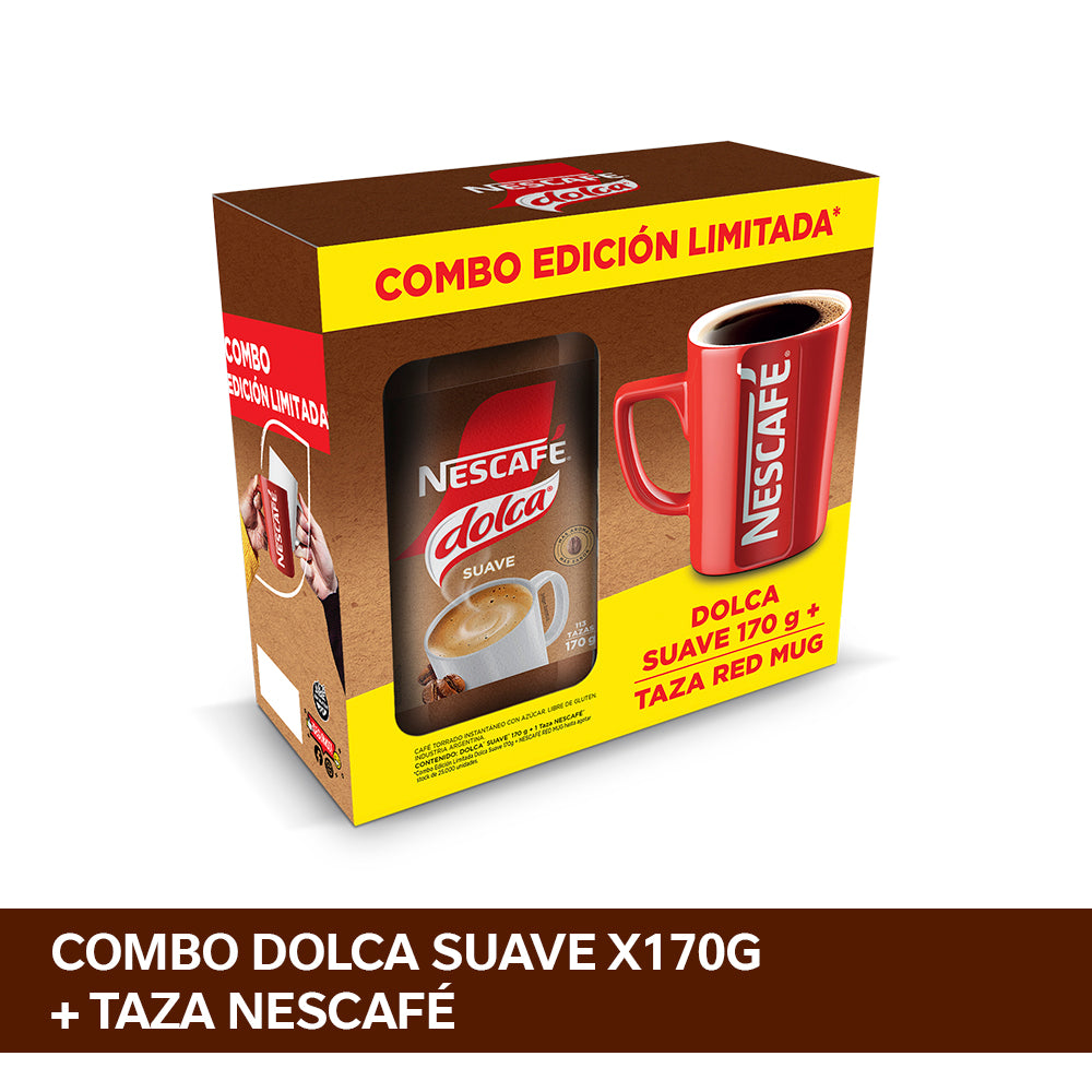Combo Dolca Suave 170g + Red Mug Nescafé