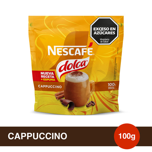 Café Instantáneo NESCAFÉ® Dolca® Mixes Cappuccino - Doypack x100gr