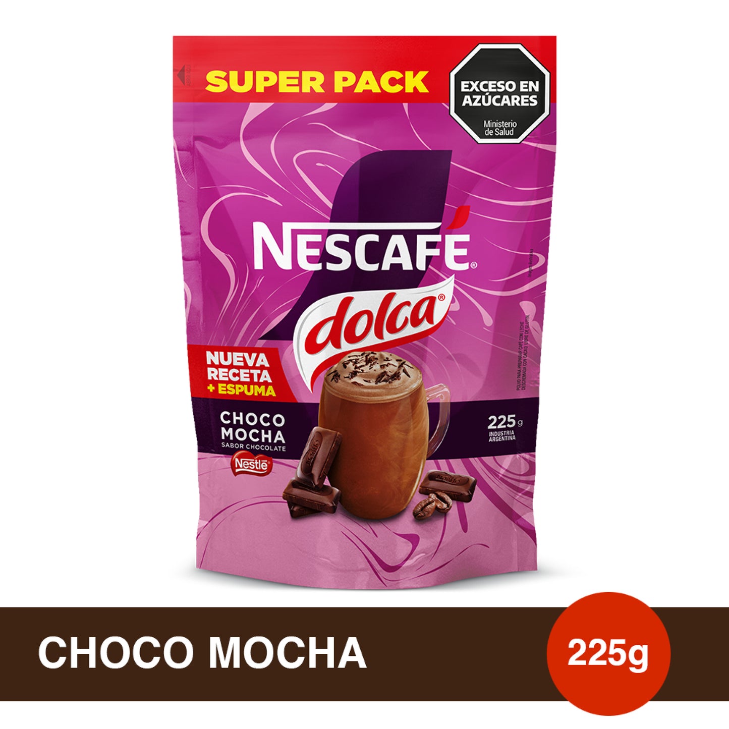 Café Instantáneo NESCAFÉ® Dolca® Mixes Mocha - Doypack x225gr