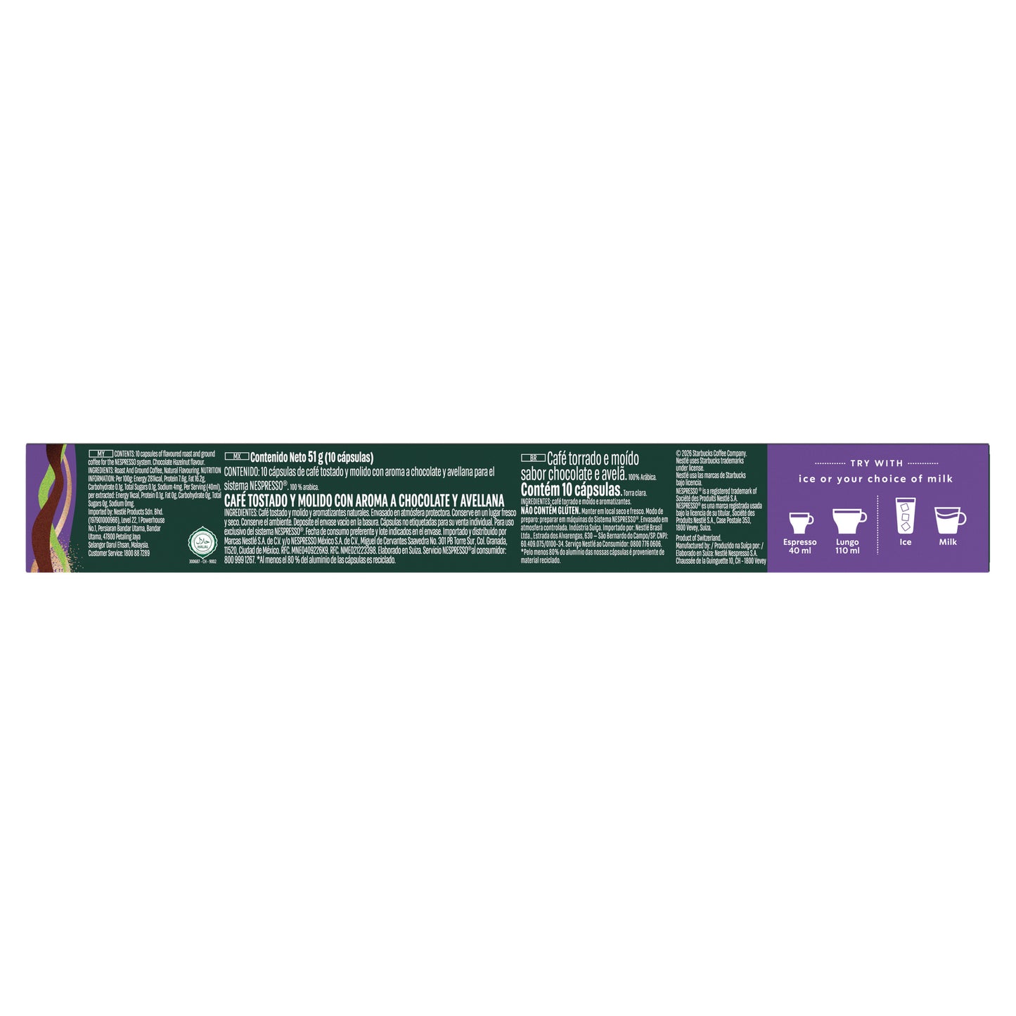 Starbucks® Chocolate Hazelnut by Nespresso®