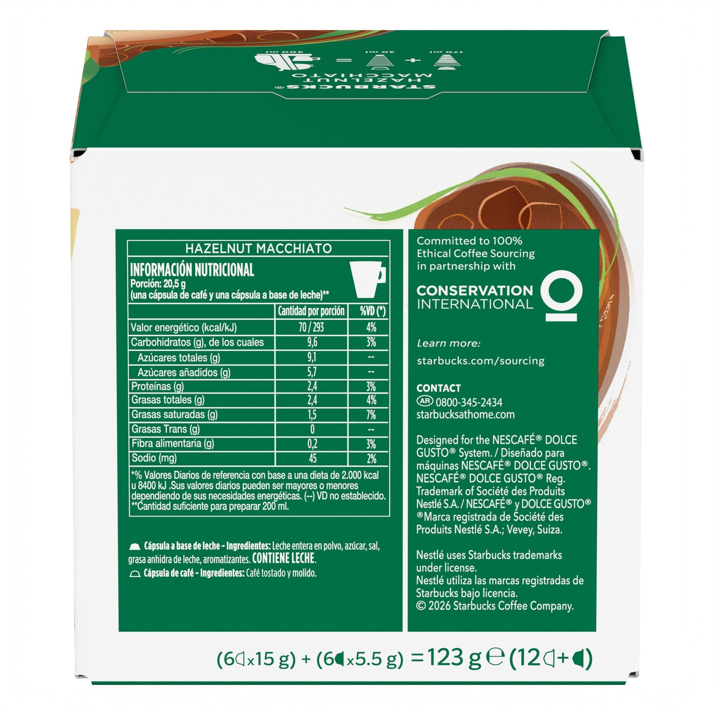 STARBUCKS® by NESCAFÉ Dolce Gusto® Hazelnut Macchiato