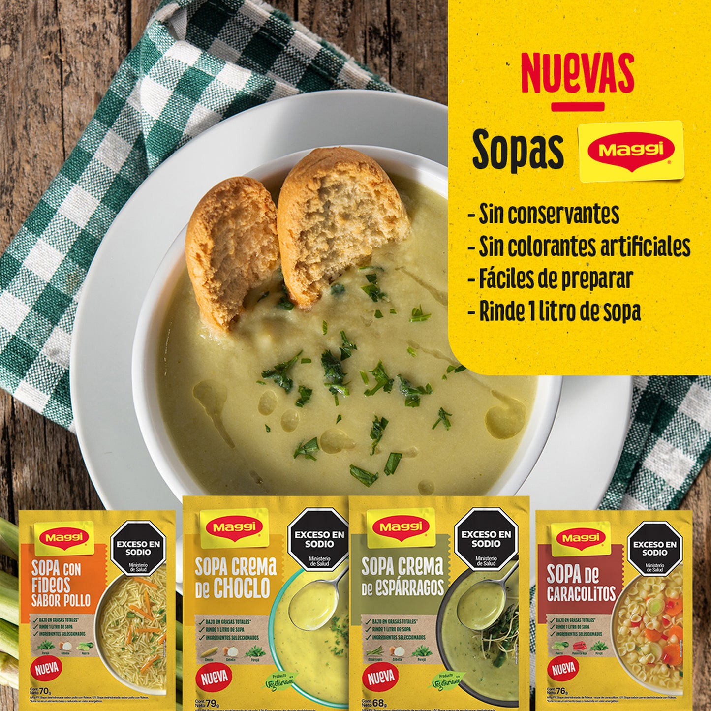 Sopa Maggi de Pollo con Fideos 70gr