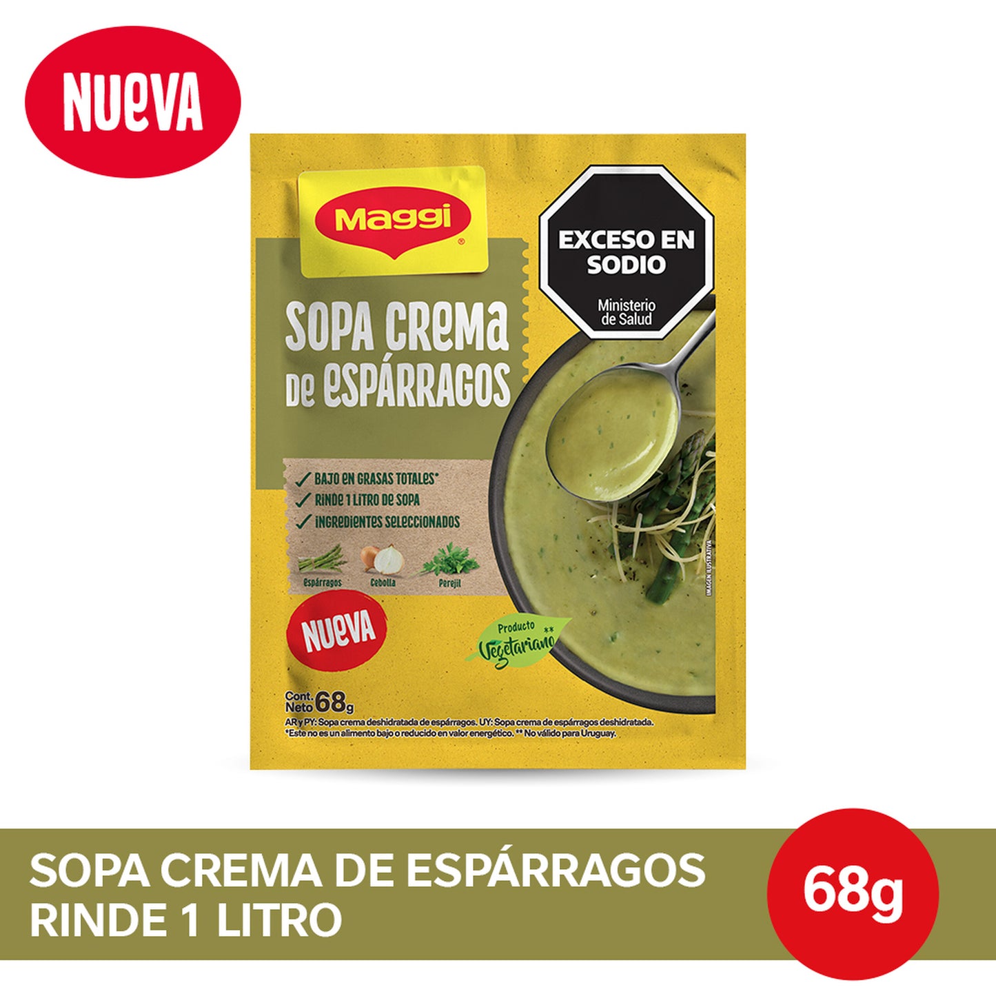 Sopa Maggi Crema de Espárragos 68gr
