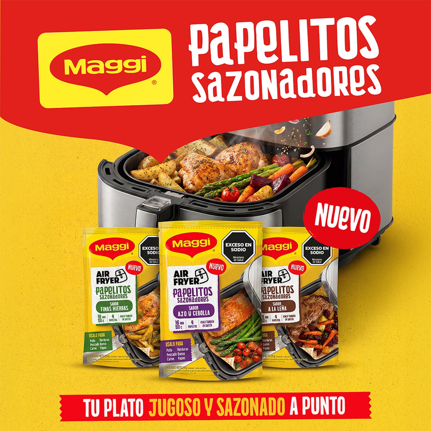 MAGGI® Papelitos Sazonadores Finas Hierbas 23,4gr