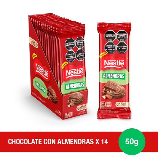 NESTLÉ® Chocolate con Almendras x50g x14u