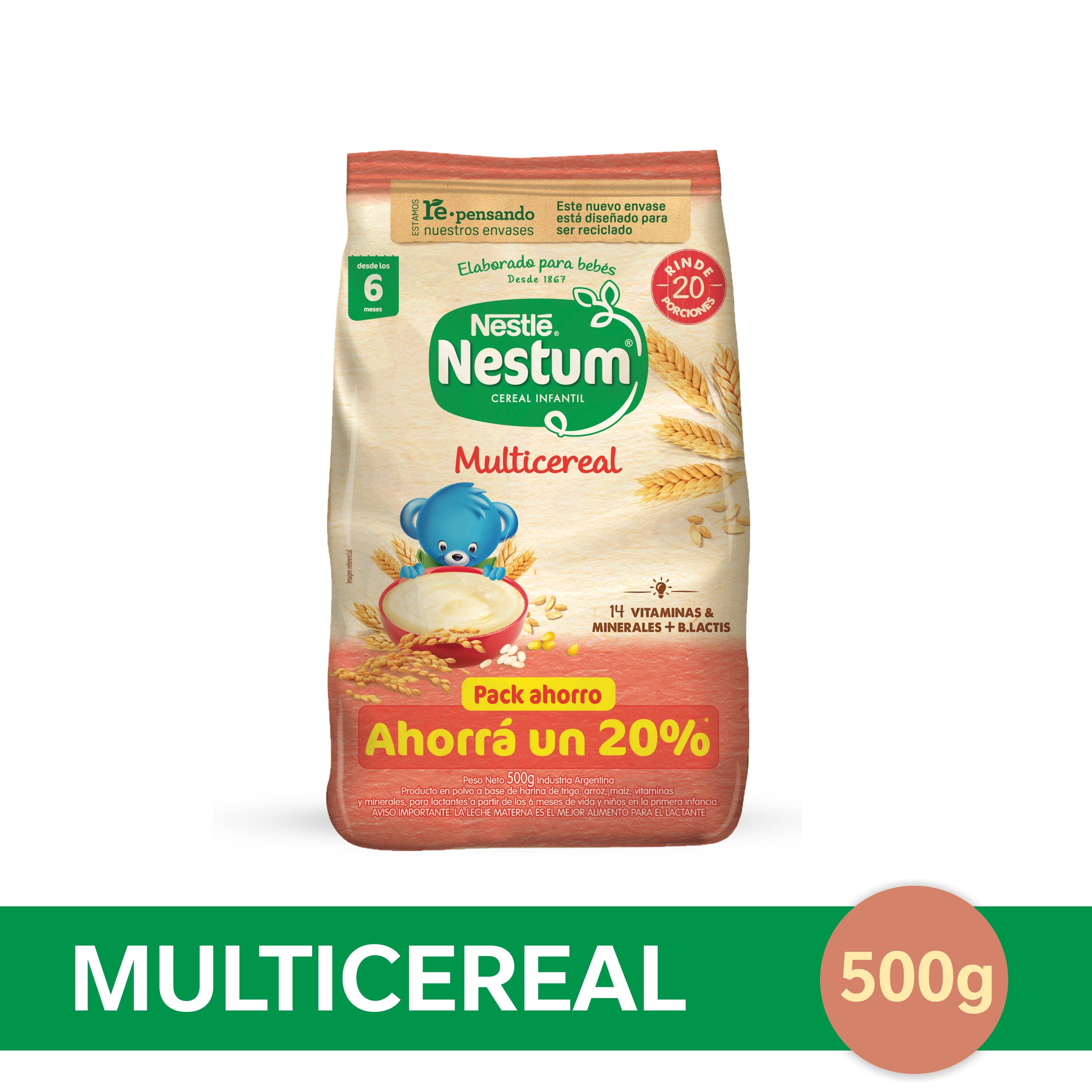 Nestum Multicereal Sin Azúcar 500gr | Shop Nestlé